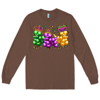 Chestnut mardi gras bead dogs Long Sleeve Tee - LillyAllenDesigns