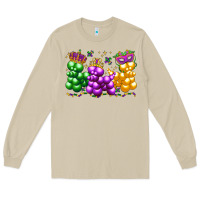 Mushroom mardi gras bead dogs Long Sleeve Tee - LillyAllenDesigns