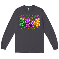 Smoke mardi gras bead dogs Long Sleeve Tee - LillyAllenDesigns