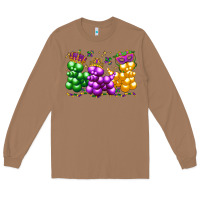 Toasted Coconut mardi gras bead dogs Long Sleeve Tee - LillyAllenDesigns