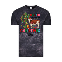 Cloud Black rockin around the christmas tree Vintage Tee - MaliasSmallBusiness