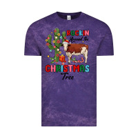 Cloud Purple rockin around the christmas tree Vintage Tee - MaliasSmallBusiness