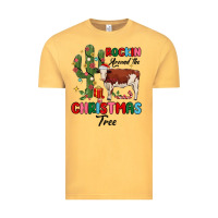 Vintage Mustard rockin around the christmas tree Vintage Tee - MaliasSmallBusiness