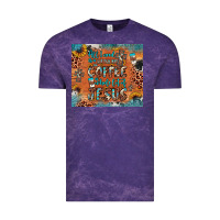 Cloud Purple all i need is a little bit of coffee and o whole lot of jesus Vintage Tee - JahusDesignShop