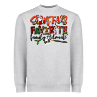 Heather Grey santa's favorite family advocate Heavyweight Sweatshirt - LillyAllenDesigns