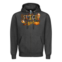 Charcoal Heather Spice girl Zipper Hoodie - NancyCooperArtShop