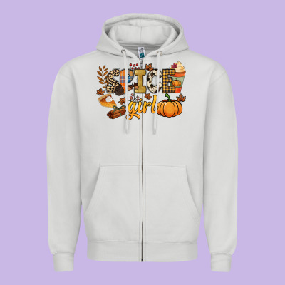Spice Girl Zipper Hoodie Designed By Nancycooperartshop