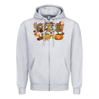 Heather Grey Spice girl Zipper Hoodie - NancyCooperArtShop