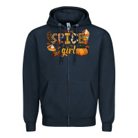 Navy Spice girl Zipper Hoodie - NancyCooperArtShop