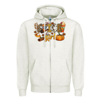 Oatmeal Heather Spice girl Zipper Hoodie - NancyCooperArtShop