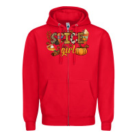 Red Spice girl Zipper Hoodie - NancyCooperArtShop