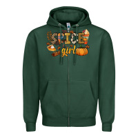Sports Green Spice girl Zipper Hoodie - NancyCooperArtShop