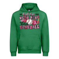 Emerald in october we wear pink and watch  baseball Urban Hoodie - FaDigitalArtStudio