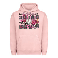 Pigment Salmon in october we wear pink and watch  baseball Urban Hoodie - FaDigitalArtStudio
