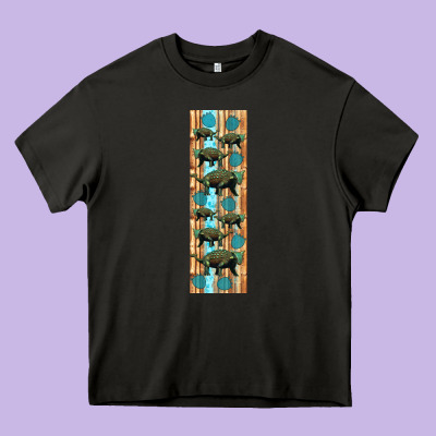 Dinosaur Ankylosaurus Pen Wrap Heavy Core Tee Designed By Artiststas