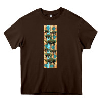 Chocolate Brown dinosaur ankylosaurus pen wrap Heavy Core Tee - Artiststas