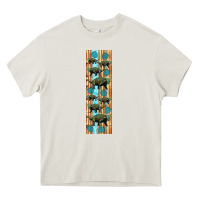 Cream dinosaur ankylosaurus pen wrap Heavy Core Tee - Artiststas