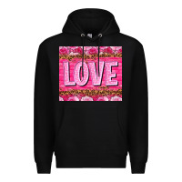 Black Love Valentine's day tumbler Premium Hoodie - HowdyJamesFarm