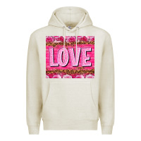 Oatmeal Heather Love Valentine's day tumbler Premium Hoodie - HowdyJamesFarm