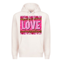 Pale Pink Love Valentine's day tumbler Premium Hoodie - HowdyJamesFarm