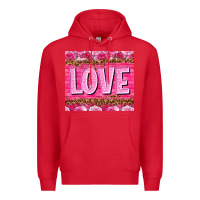 Red Love Valentine's day tumbler Premium Hoodie - HowdyJamesFarm