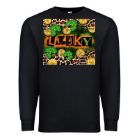 Black St. Patricks Day lucky Premium Sweatshirt - CowGirlArtShop