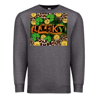 Charcoal Heather St. Patricks Day lucky Premium Sweatshirt - CowGirlArtShop