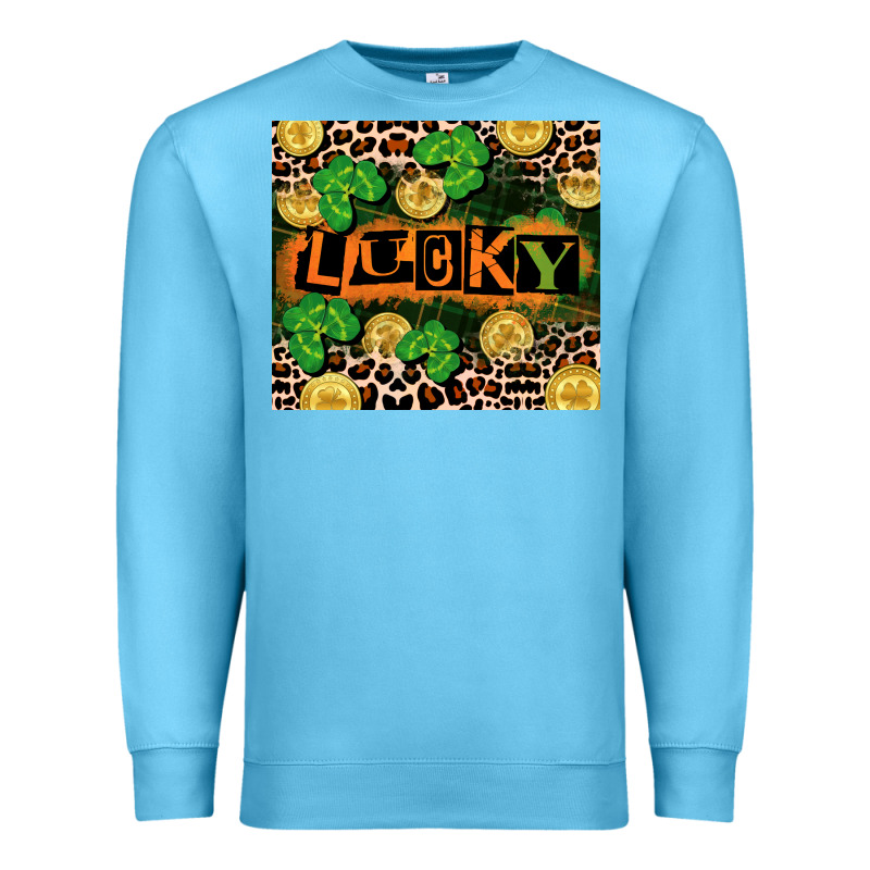 St. Patricks Day Lucky Premium Sweatshirt by CowGirlArtShop | Teevron