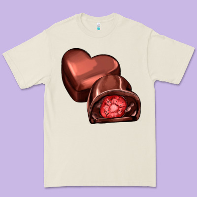 Heart Chocolate Premium Tee Designed By Adodesignshop