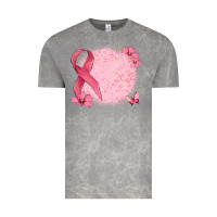 Cloud Rock customized breast cancer ribbon and background Vintage Tee - MaliasSmallBusiness