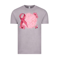 Vintage Zinc customized breast cancer ribbon and background Vintage Tee - MaliasSmallBusiness
