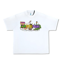 White louisiana mardi gras Urban Heavy Tee - MaliasSmallBusiness