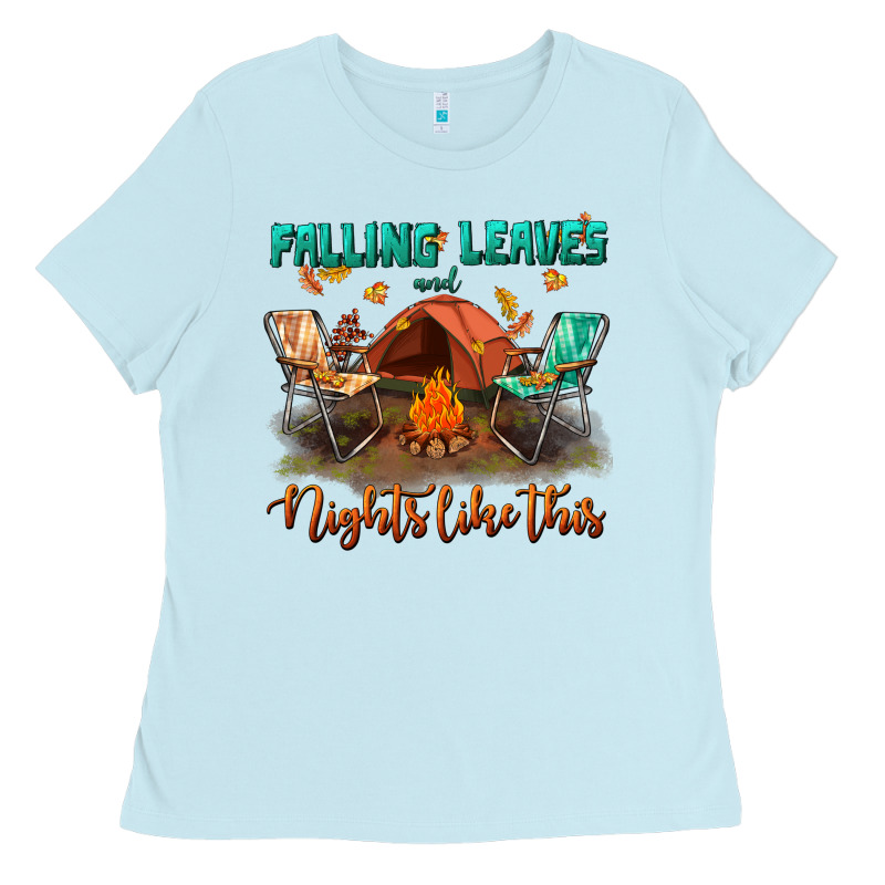 Falling Leaves And Nights Like This Ladies Tee by BundleAndBundleShop | Teevron