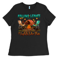Black falling leaves and nights like this Ladies Tee - BundleAndBundleShop