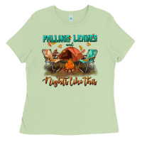 Matcha falling leaves and nights like this Ladies Tee - BundleAndBundleShop