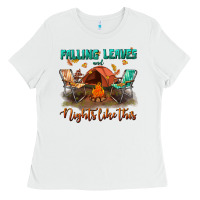 White falling leaves and nights like this Ladies Tee - BundleAndBundleShop