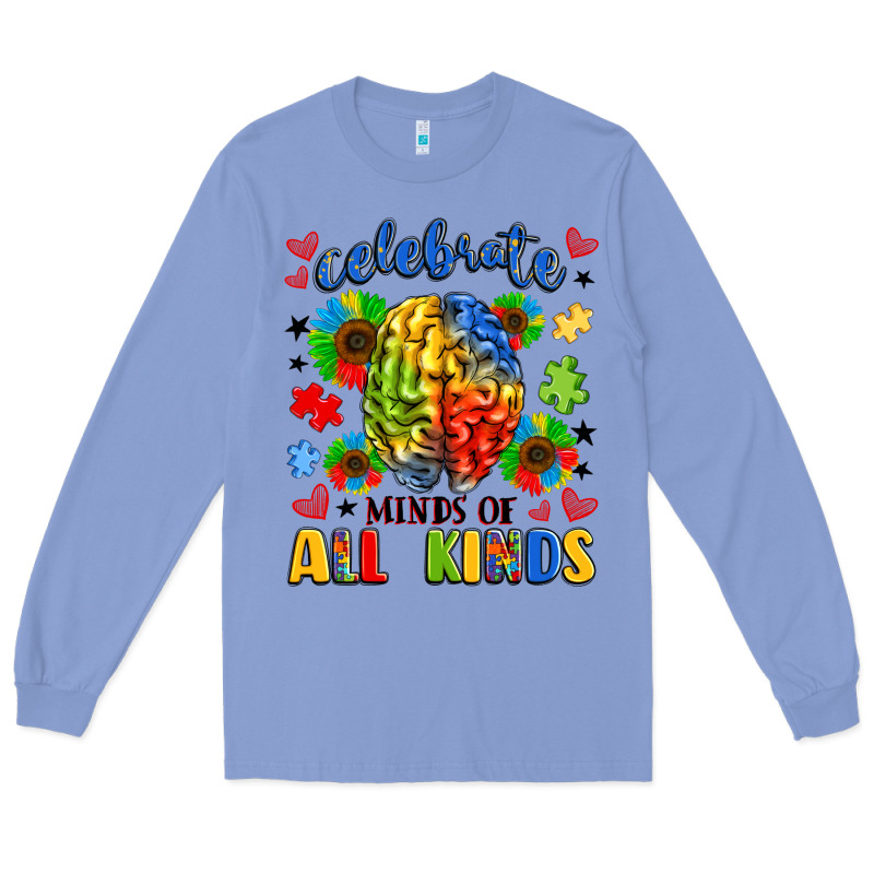 Celebrate Neurodiversity Long Sleeve Tee by LillyAllenDesigns | Teevron