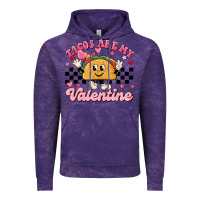 Cloud Purple tacos are my valentine Vintage Hoodie - MaliasSmallBusiness
