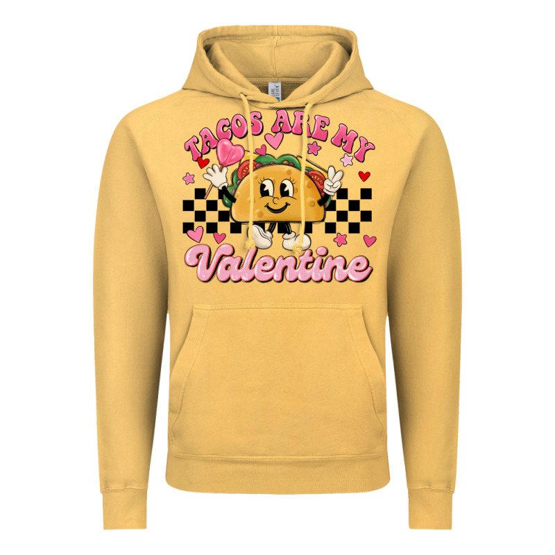 Tacos Are My Valentine Vintage Hoodie by MaliasSmallBusiness | Teevron