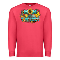 Cardinal Mom of twins sunflower mothers day Premium Sweatshirt - HowdyJamesFarm