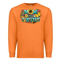 Carrot Mom of twins sunflower mothers day Premium Sweatshirt - HowdyJamesFarm