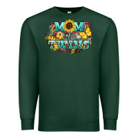 Sports Green Mom of twins sunflower mothers day Premium Sweatshirt - HowdyJamesFarm