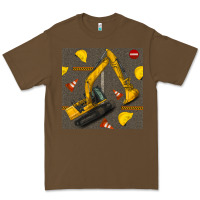 Cacao excavator seamless pattern Premium Tee - BundleAndBundleShop