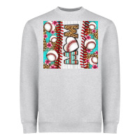 Heather Grey baseball mom Heavyweight Sweatshirt - LillyAllenDesigns