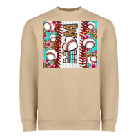 Mushroom baseball mom Heavyweight Sweatshirt - LillyAllenDesigns