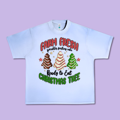 Farm Fresh Christmas Tree Urban Heavy Tee Designed By Maliassmallbusiness