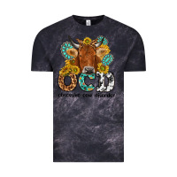 Cloud Black obsessive cow disorder Vintage Tee - NancyCooperArtShop