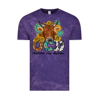 Cloud Purple obsessive cow disorder Vintage Tee - NancyCooperArtShop