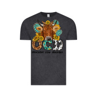 Vintage Black obsessive cow disorder Vintage Tee - NancyCooperArtShop