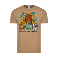 Vintage Coffee obsessive cow disorder Vintage Tee - NancyCooperArtShop